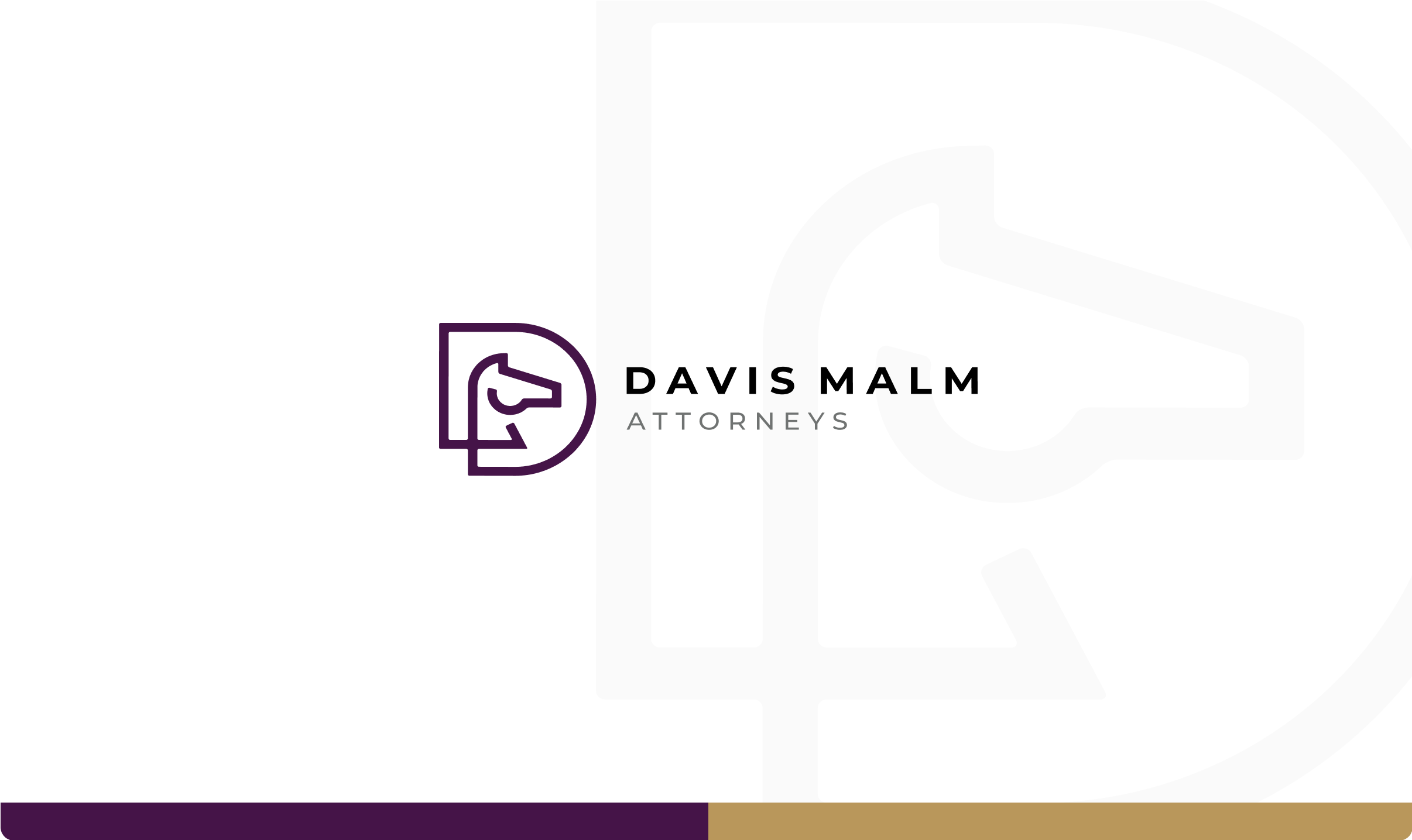 Davis Malm Attorneys logo and colors