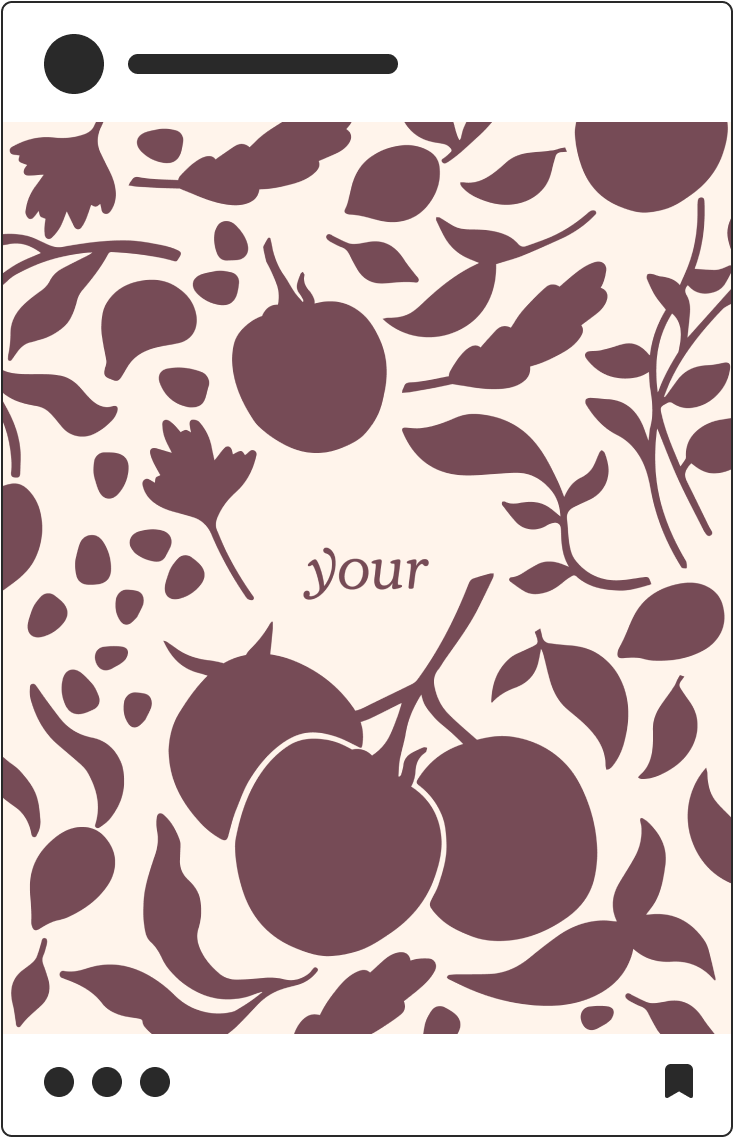 Social media post with the word "your"